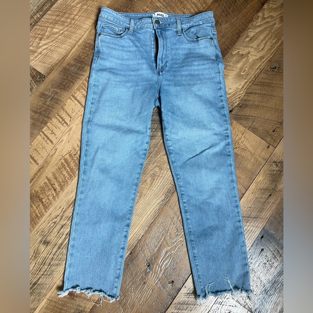 PAIGE Light Blue Cropped Ankle Jeans size 30/10